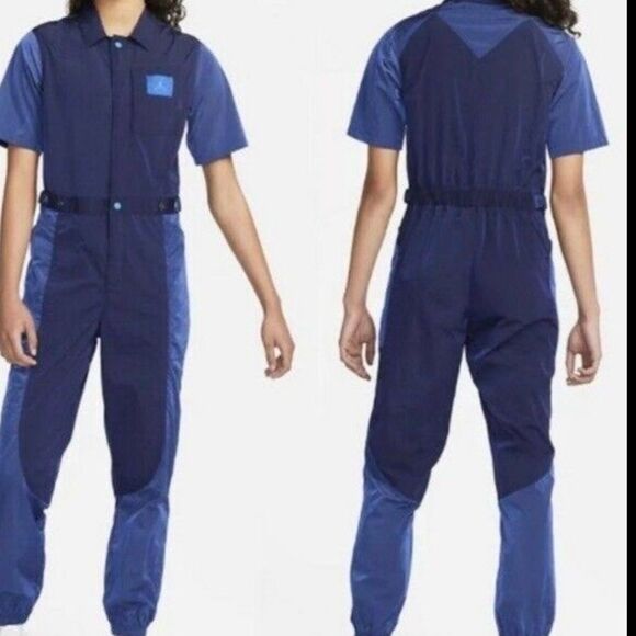 Nike Jordan Essentials Flight Suit Blue - Picture 1 of 8